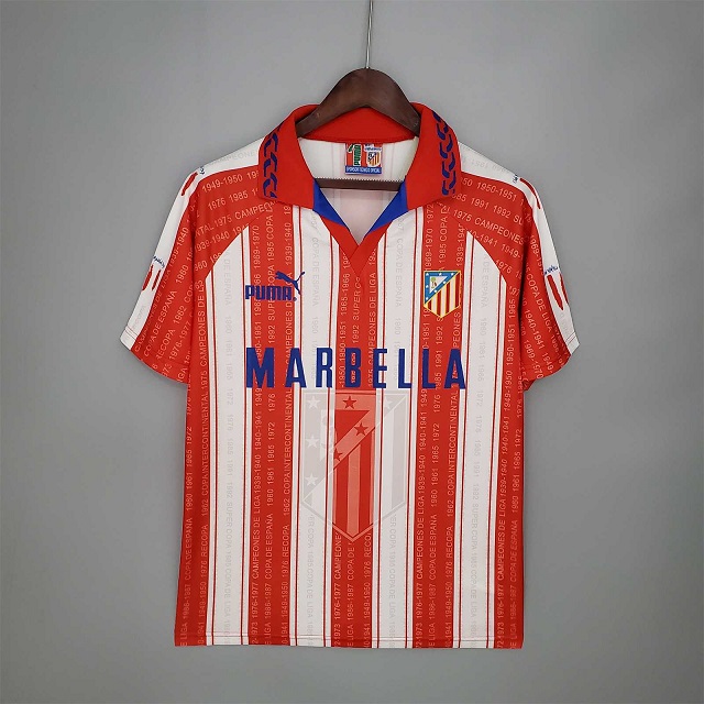 AAA Quality Atletico Madrid 95/96 Home Soccer Jersey